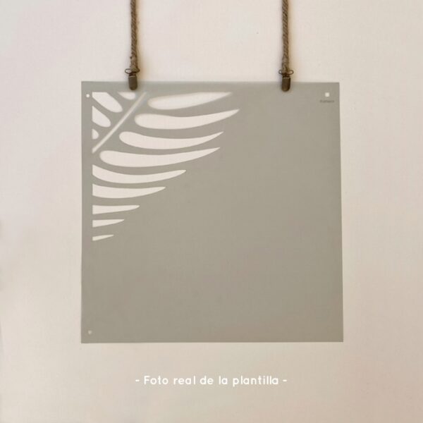 Plantillas para pintar, Vamarú Stencils, Colección Hoja de palma 48x48cm, 5und - Imagen 3