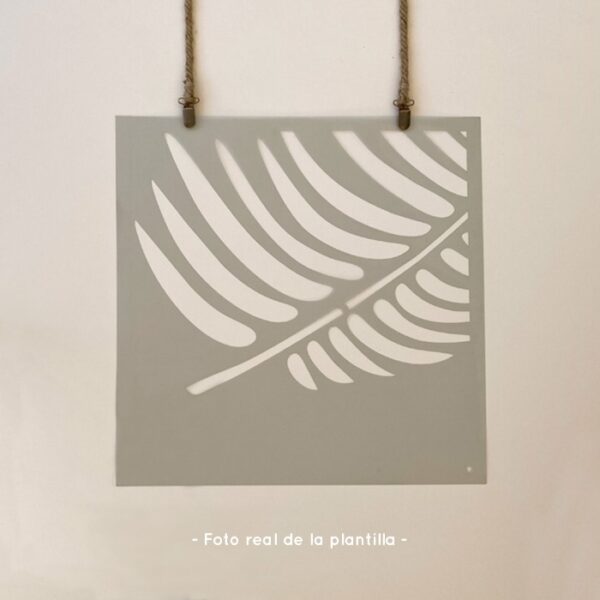 Plantillas para pintar, Vamarú Stencils, Colección Hoja de palma 48x48cm, 5und - Imagen 6