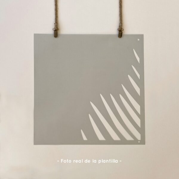 Plantillas para pintar, Vamarú Stencils, Colección Hoja de palma 48x48cm, 5und - Imagen 7
