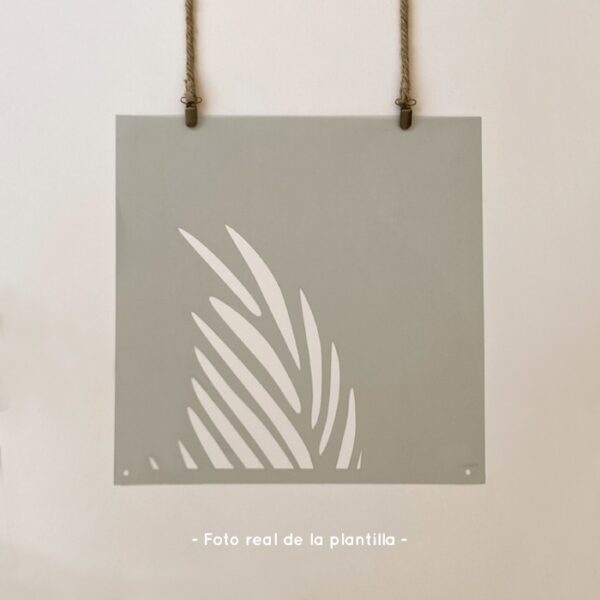 Plantillas para pintar, Vamarú Stencils, Colección Hoja de palma 48x48cm, 5und - Imagen 5