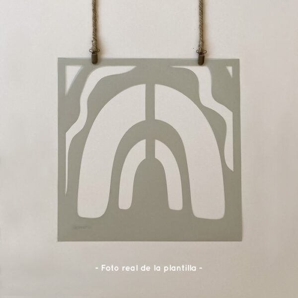 Plantillas para pintar, Vamarú Stencils, Colección Arcoíris gigante 48x48cm, 6und - Imagen 6