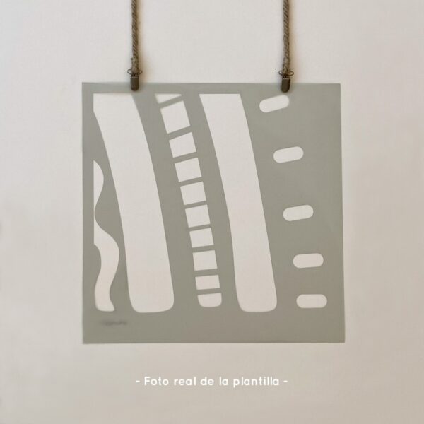 Plantillas para pintar, Vamarú Stencils, Colección Arcoíris gigante 48x48cm, 6und - Imagen 8