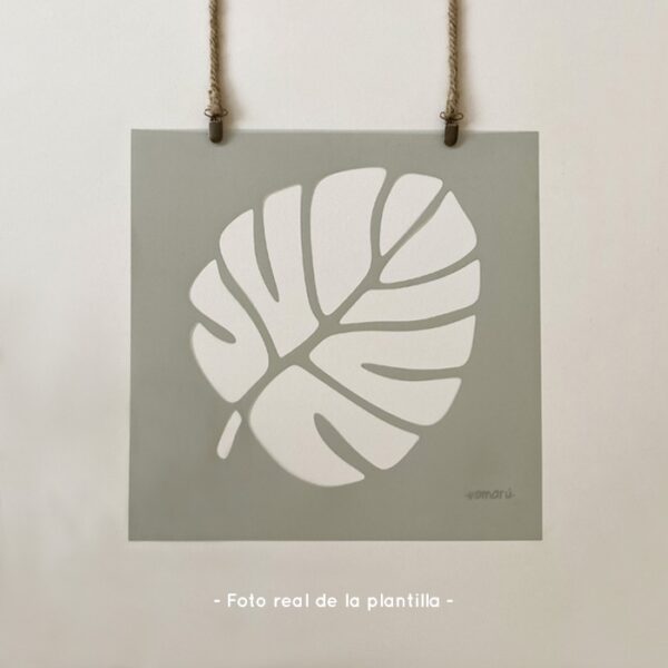 Plantillas para pintar, Vamarú Stencils, Colección Monstera 48x48cm y 48x30cm, 4und - Imagen 6