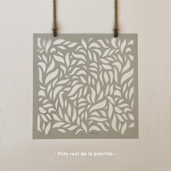 Plantillas para pintar, Vamarú Stencils, Colección Pétalos 48x48cm, 1und - Imagen 3