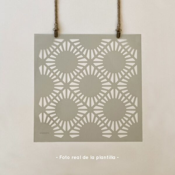 Plantillas para pintar, Vamarú Stencils, Colección Sunset 48x48cm, 1und - Imagen 4
