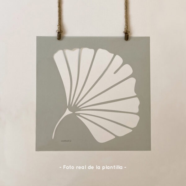 Plantillas para pintar, Vamarú Stencils, Colección Ginkgo 48x48cm, 2und - Imagen 3
