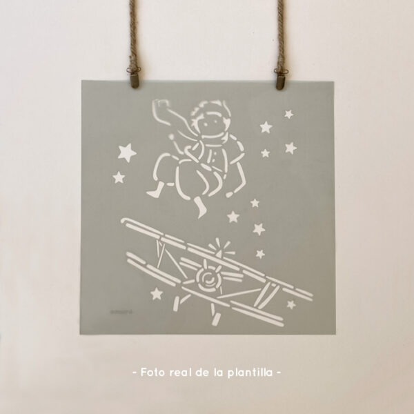 Plantillas para pintar, Vamarú Stencils, Colección El principito 48x48cm, 3und - Imagen 3