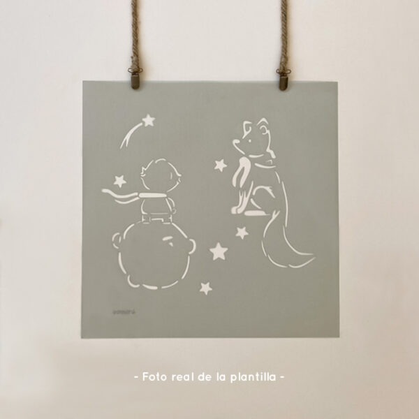 Plantillas para pintar, Vamarú Stencils, Colección El principito 48x48cm, 3und - Imagen 4