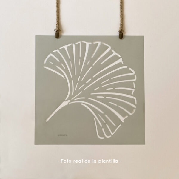 Plantillas para pintar, Vamarú Stencils, Colección Ginkgo 48x48cm, 2und - Imagen 4