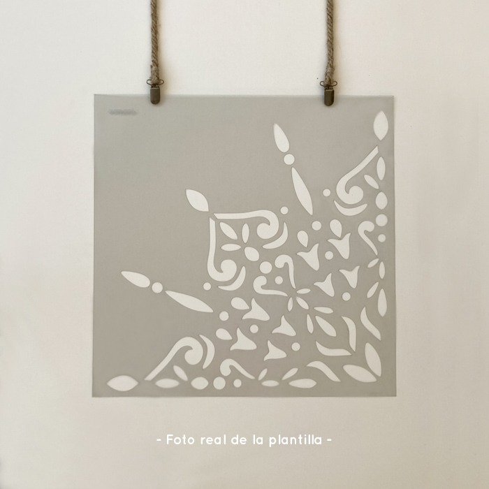 Plantillas para pintar, Vamarú Stencils, Colección Mandala gigante 48x48cm, 1und - Imagen 3