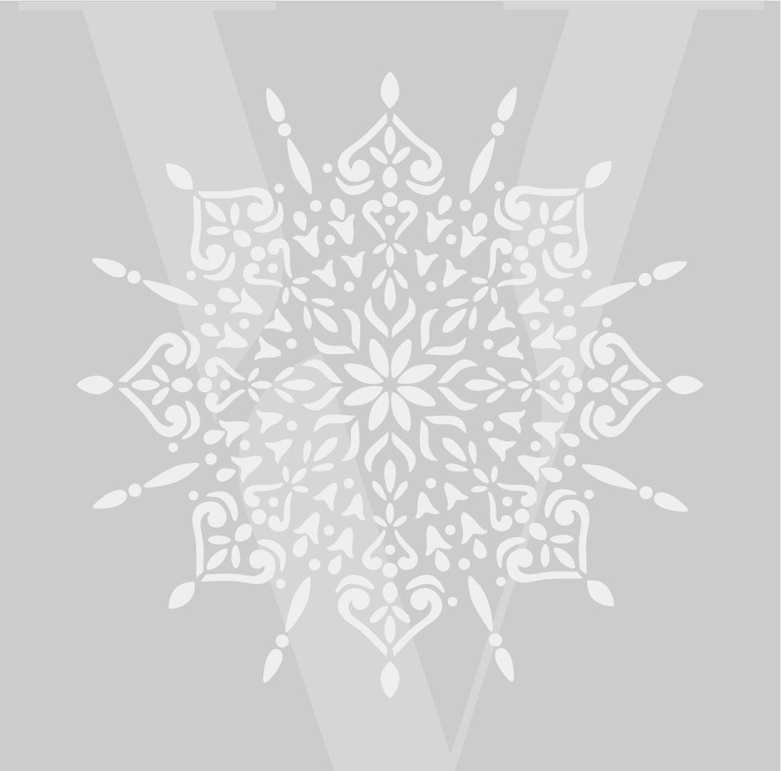 Plantillas para pintar, Vamarú Stencils, Colección Mandala gigante 48x48cm, 1und - Imagen 4