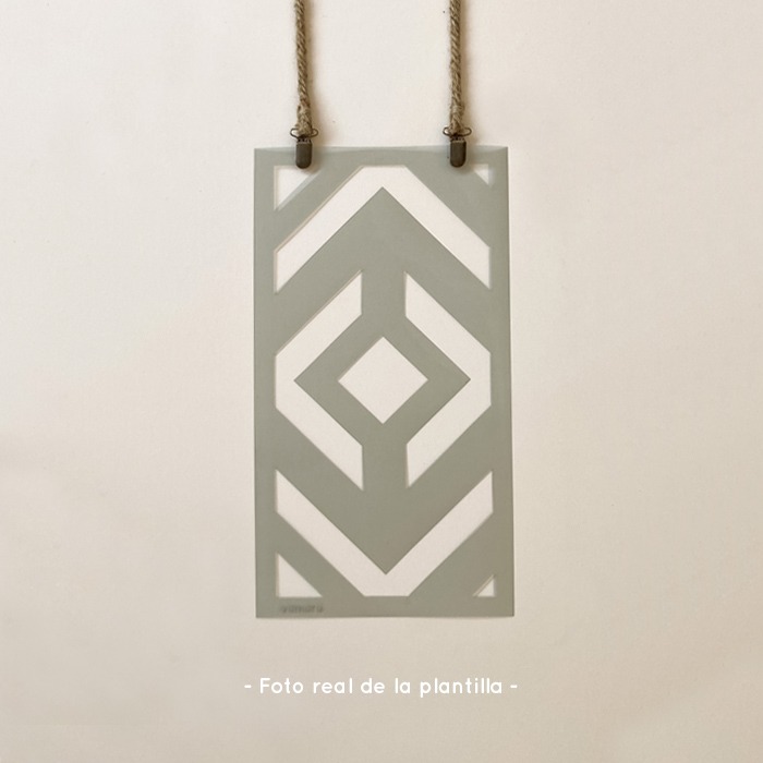 Plantillas para pintar, Vamarú Stencils, Colección Gema 48x25cm, 3und - Imagen 4