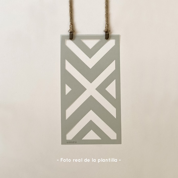 Plantillas para pintar, Vamarú Stencils, Colección Gema 48x25cm, 3und - Imagen 5