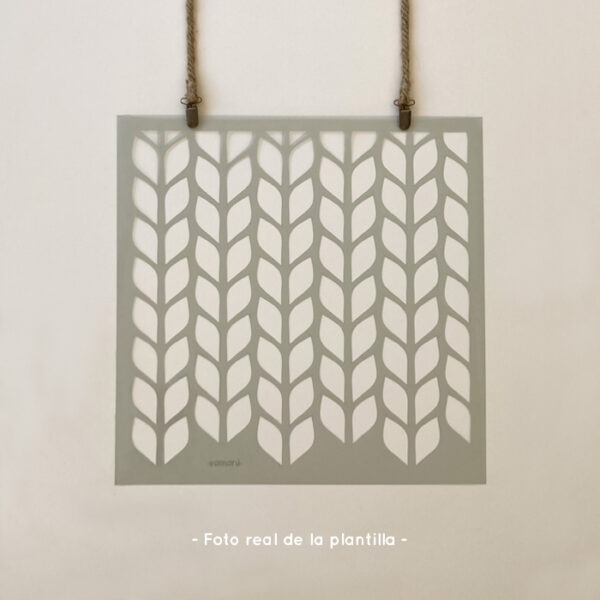 Plantillas para pintar, Vamarú Stencils, Colección Espiga 48x48cm, 1und - Imagen 3
