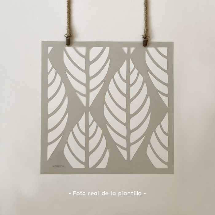 Plantillas para pintar, Vamarú Stencils, Colección Calathea 48x48cm, 1und - Imagen 3