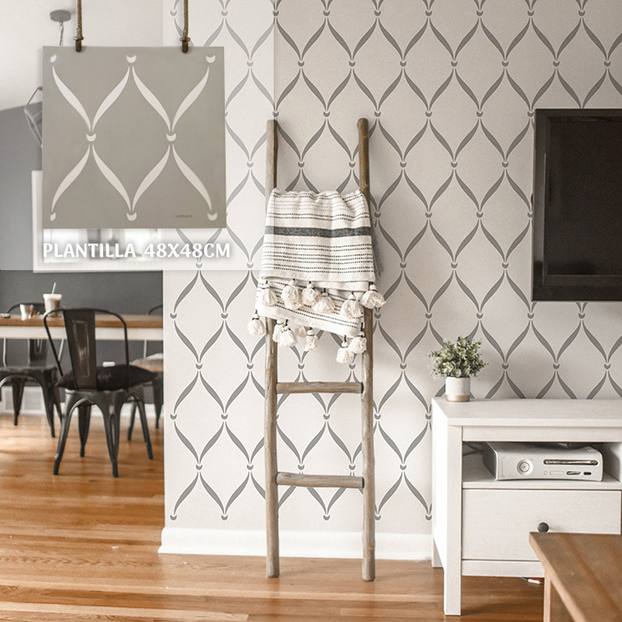 Plantillas para pintar, Vamarú Stencils, Colección Genova 48x48cm, 1und