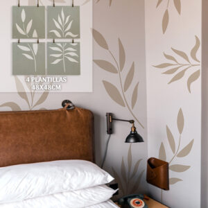 Plantillas para pintar, Vamarú Stencils, Colección Silvestre 48x48cm, 4und