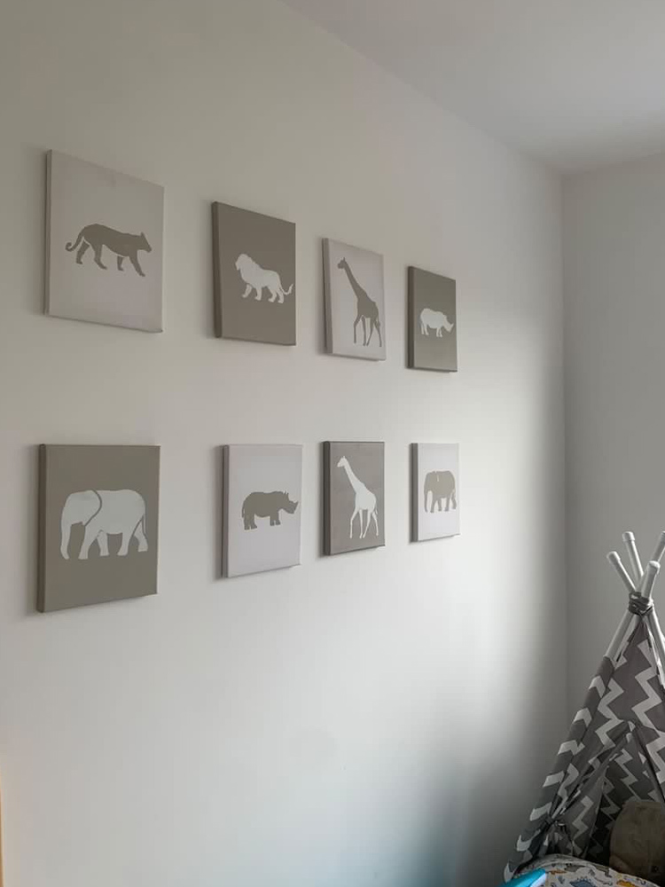 Mural de Lina con la colección Safari